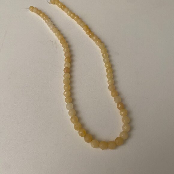 6mm Dyed Yellow‎ Jade Beads Strand for Jewelry Making Crafts - Picture 2 of 6